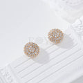 Pendientes bola circonitas gold-filled