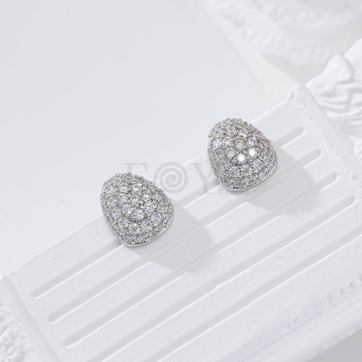 Pendientes bola con circonitas gold-filled