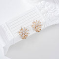 Pendientes flor pinza gold-filled