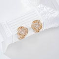 Pendientes rosa pinza gold-filled