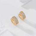 Aro grueso con circonitas goldfield