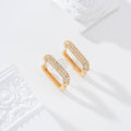 Aro cuadrado con circonitas goldfield