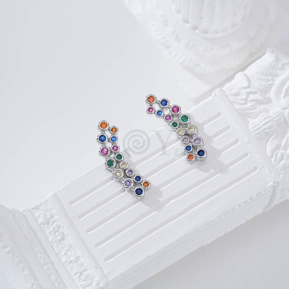 Pendiente cadena circonitas gold-filled