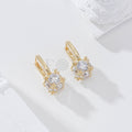 Pendientes de aro con circonita cubo goldfield