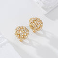 Pendientes redondos cierre omega goldfield