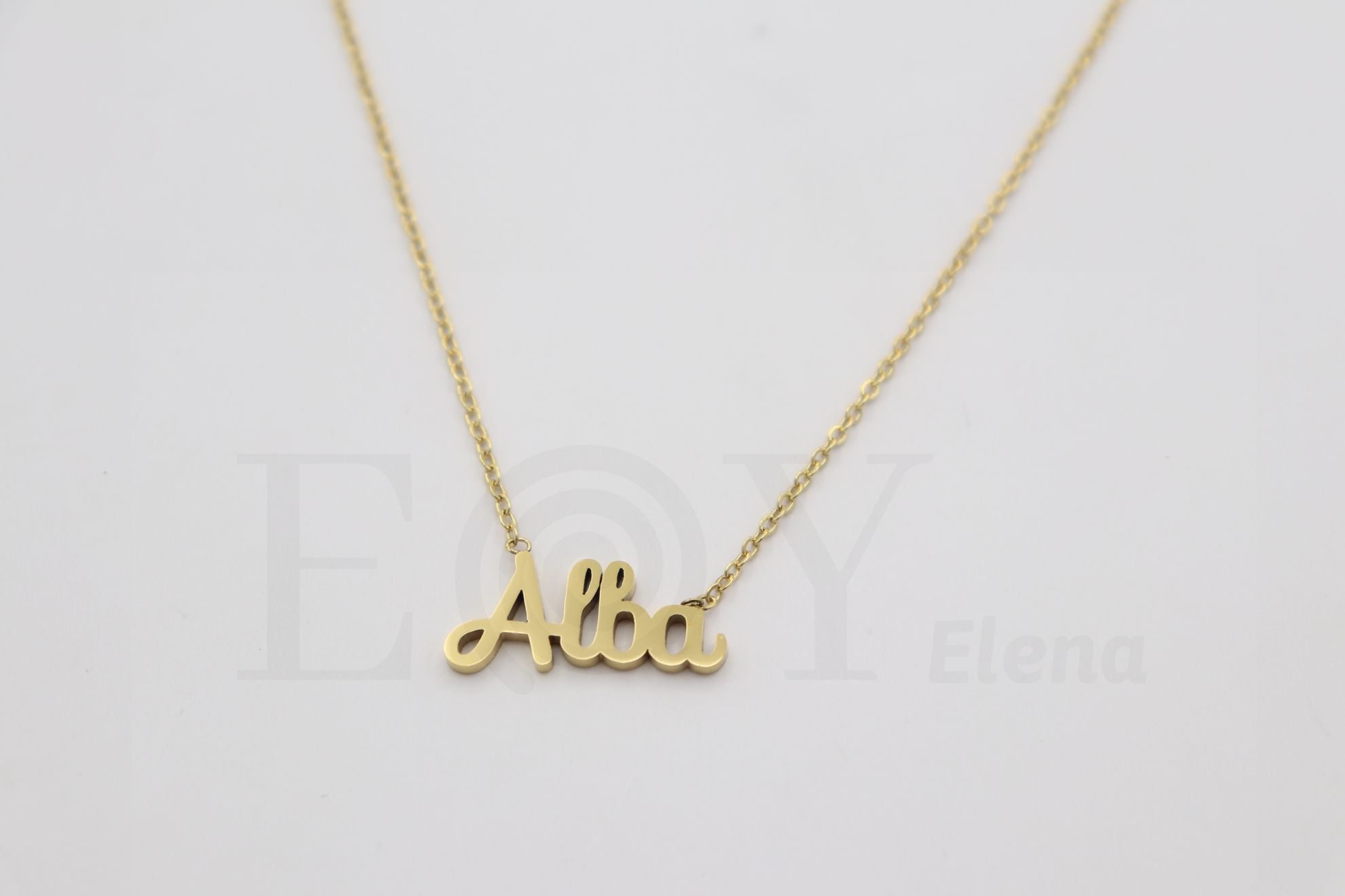 Collar de nombre "Alba"