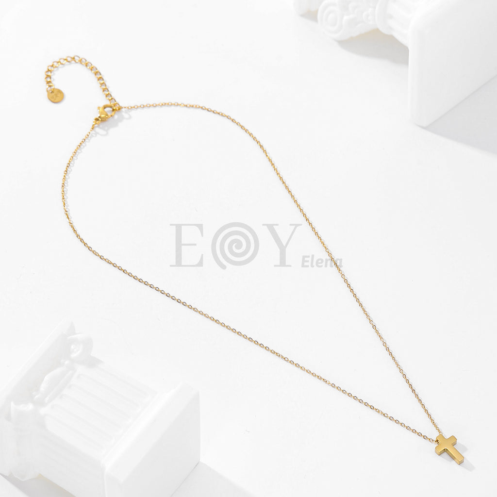 Collar cruz simple