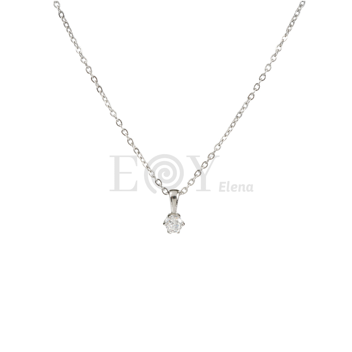 Collar con circonita colgante