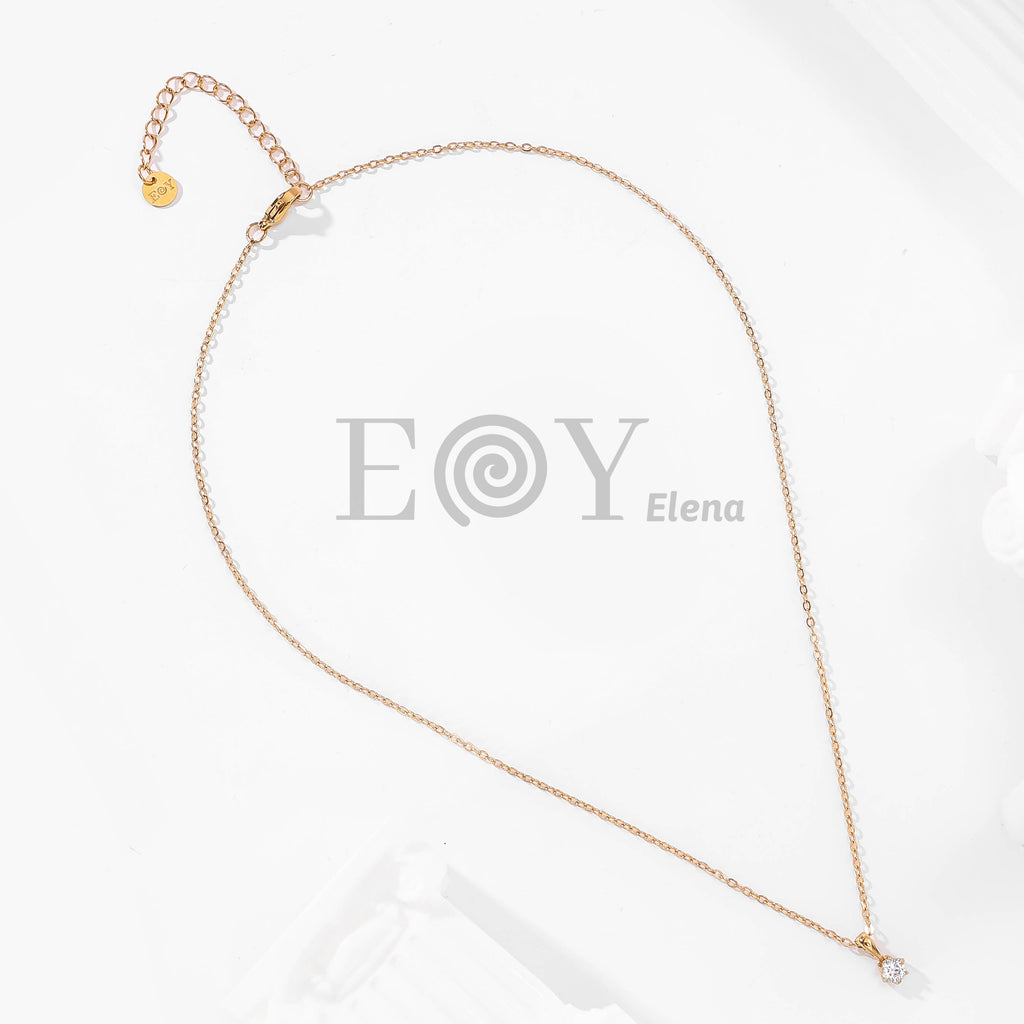 Collar con circonita colgante