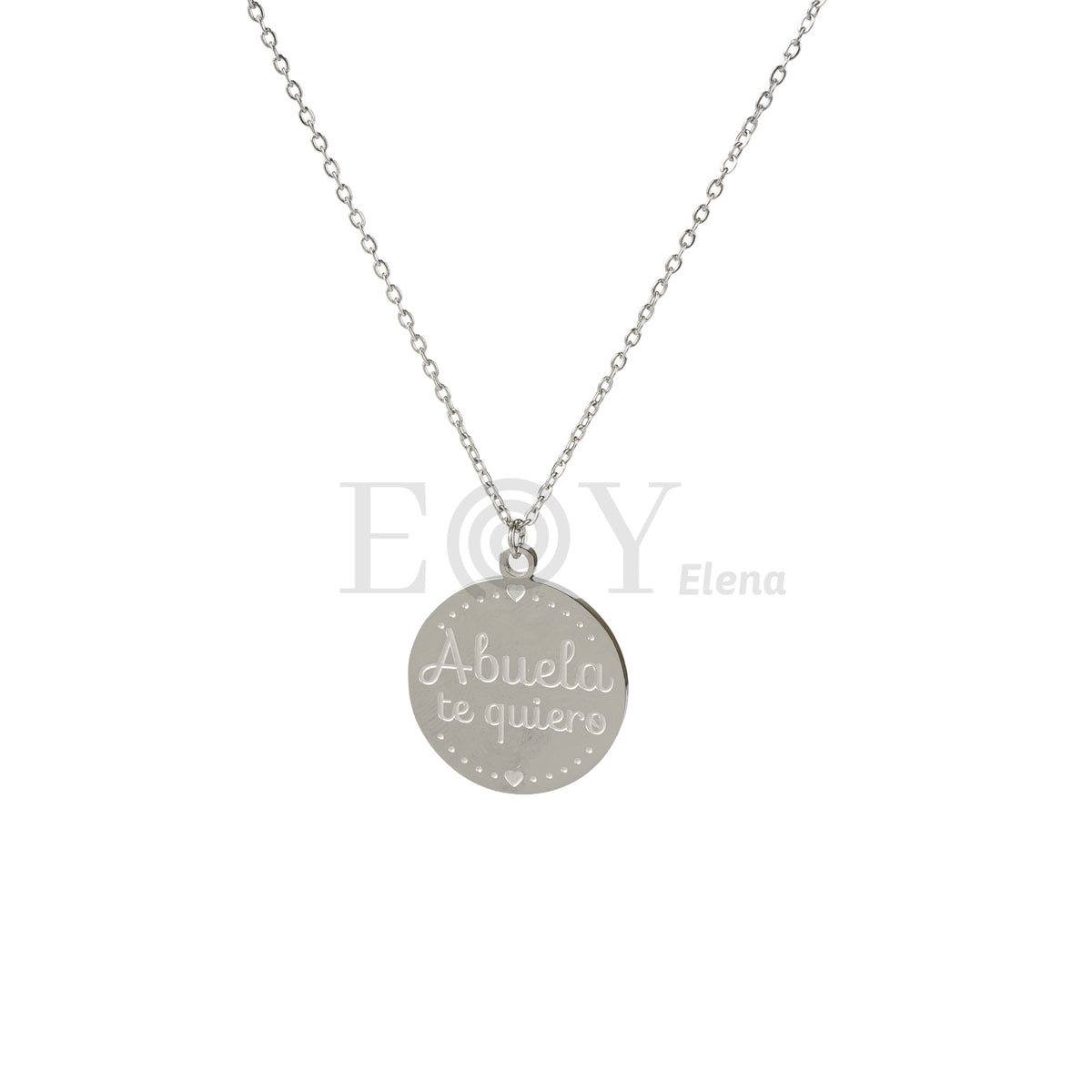 Collar "Abuela, te quiero" acero