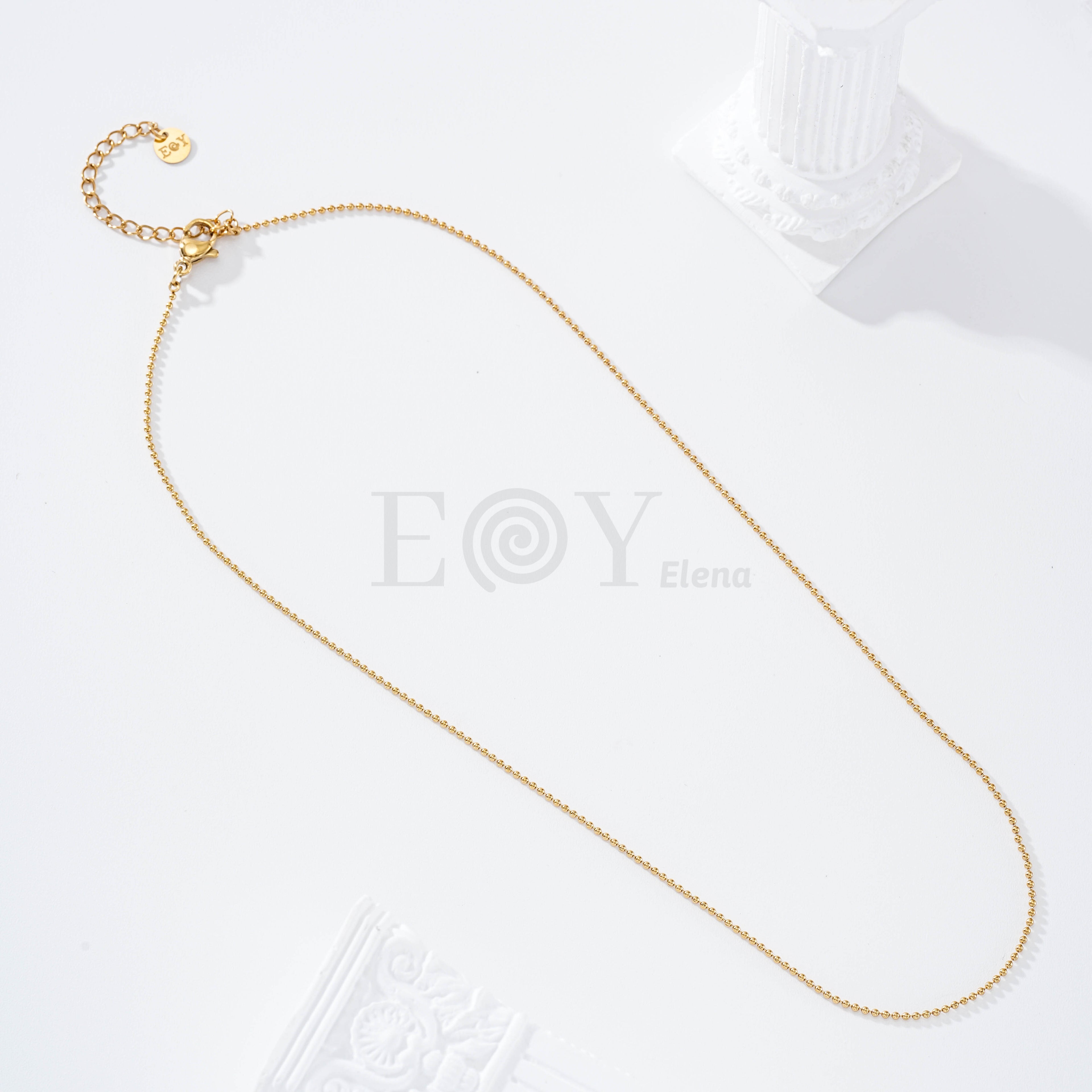 Collar cadena bolitas