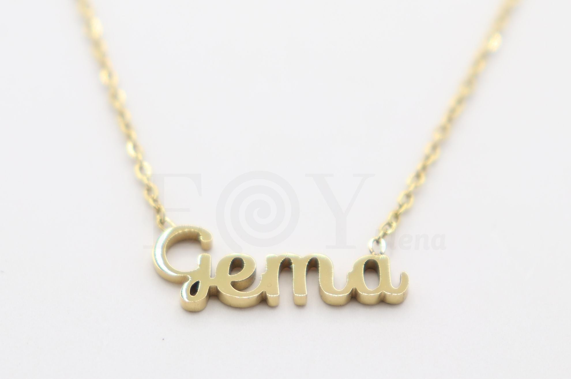 Collar de nombre "Gema"