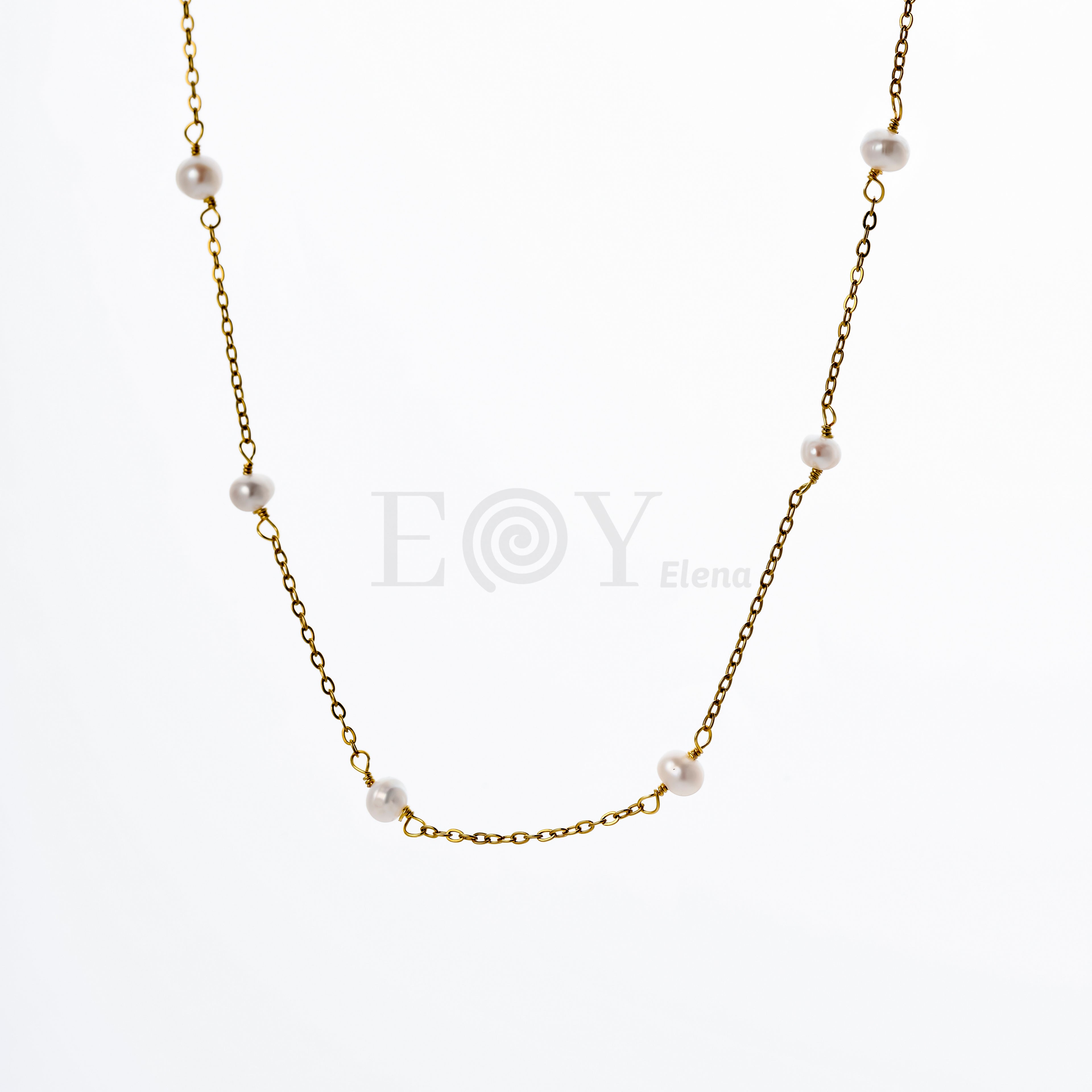 Collar con perlas