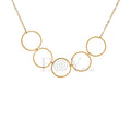 Collar con aros acero