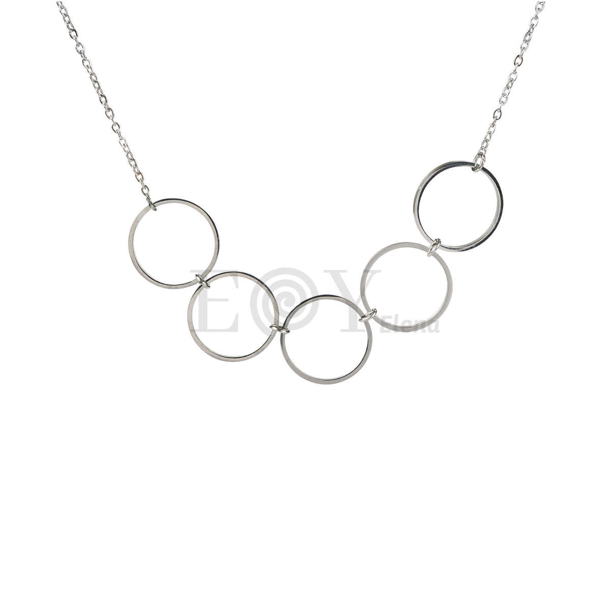Collar con aros acero