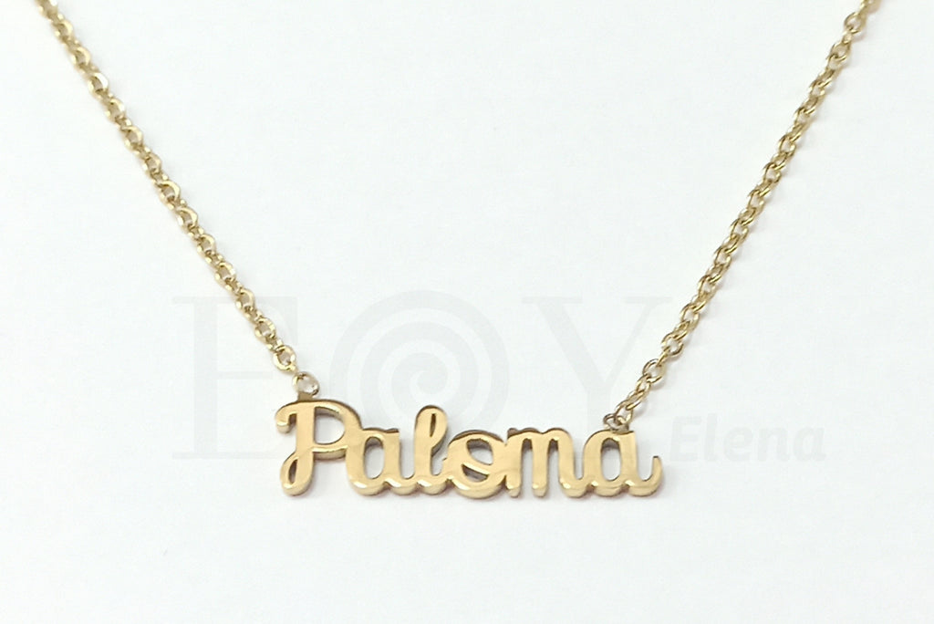 Collar de nombre "Paloma"