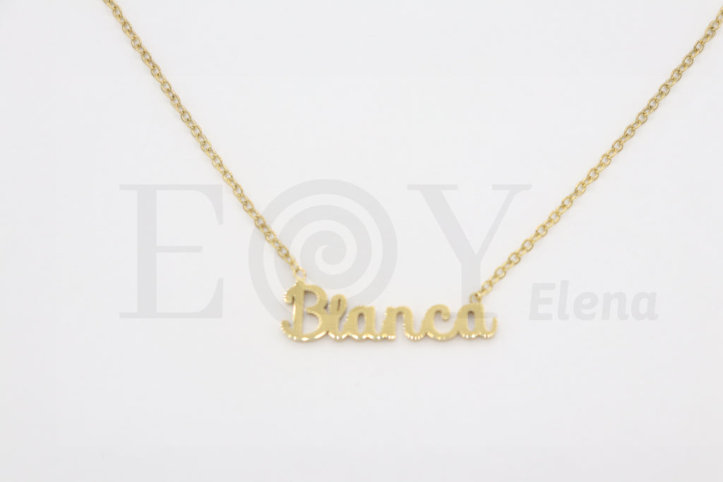 Collar de nombre "Blanca"