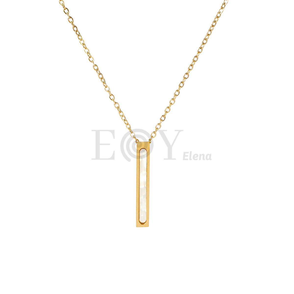 Collar barra nacar acero