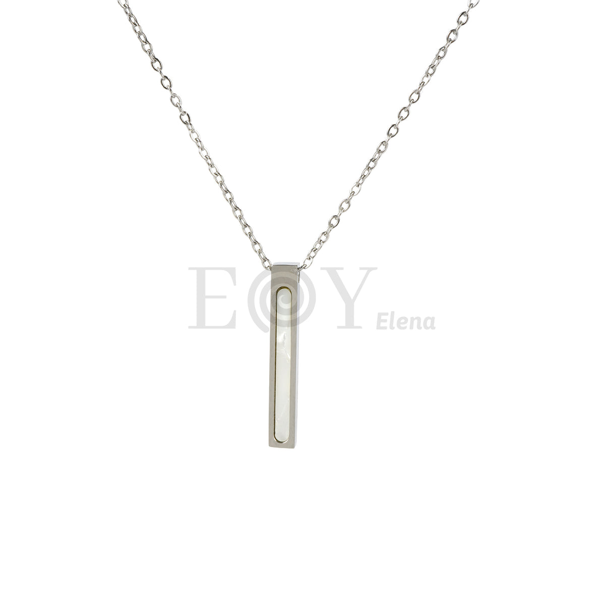 Collar barra nacar acero