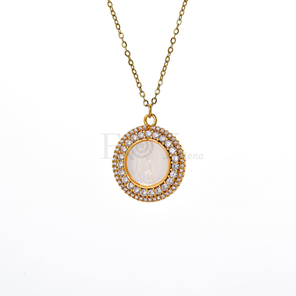 Collar virgen con circonitas
