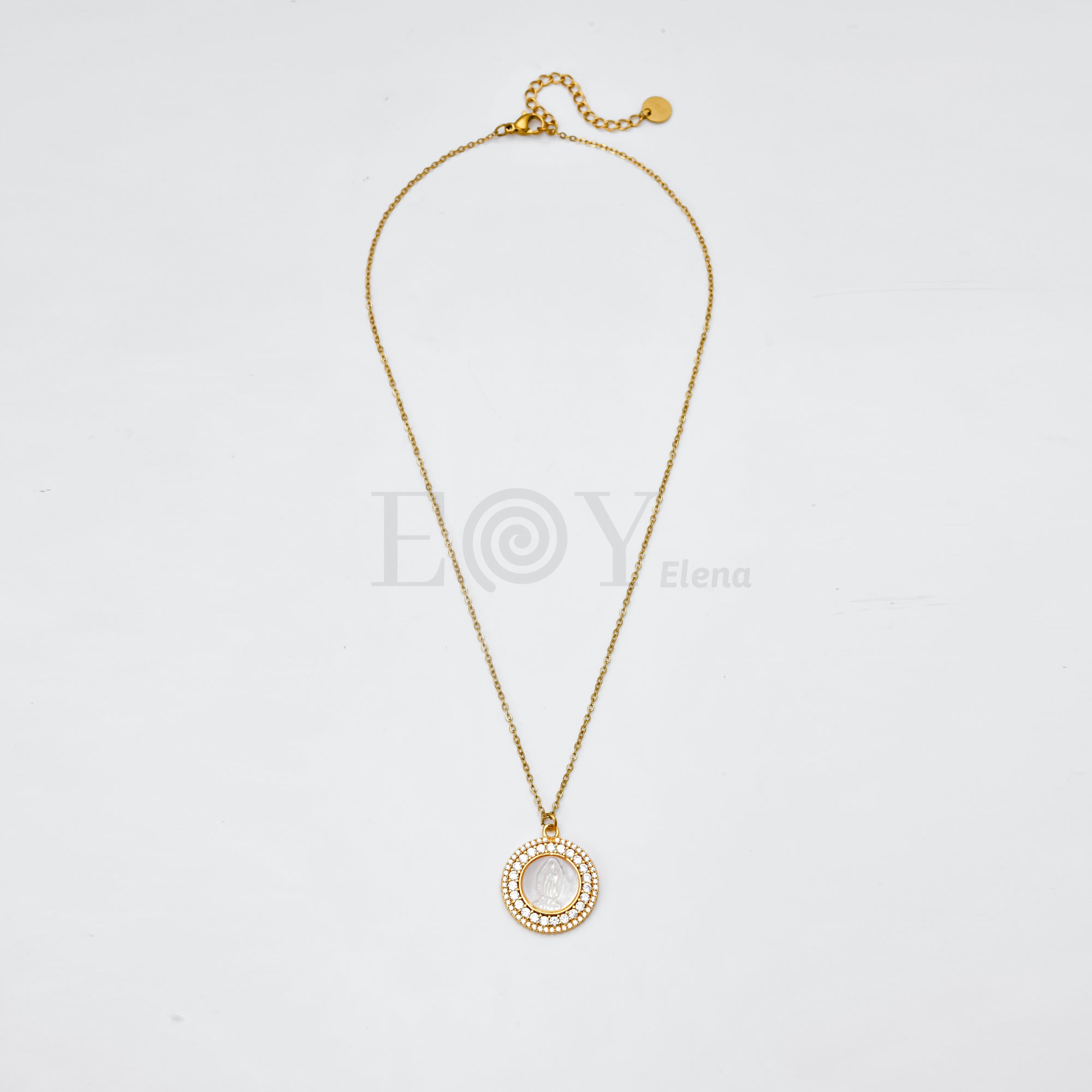 Collar virgen con circonitas