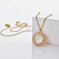 Collar virgen con circonitas