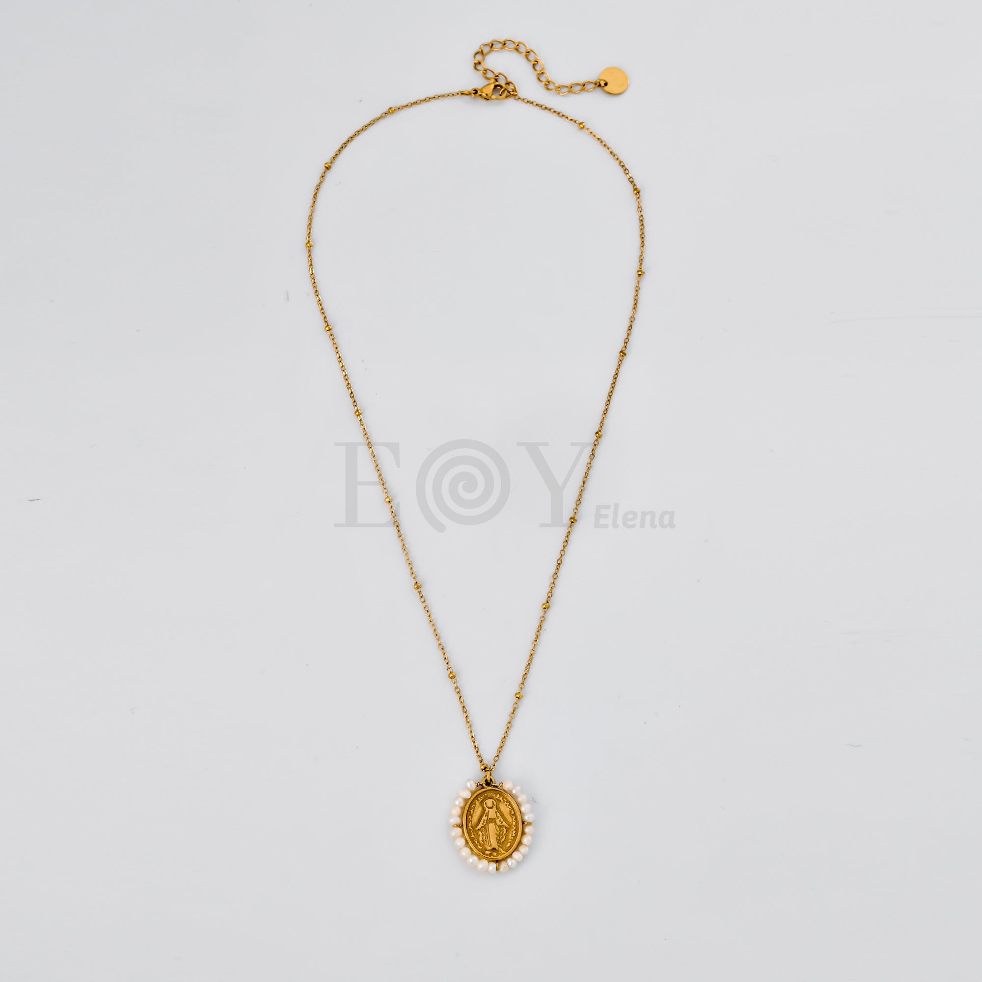 Collar virgen con perlas