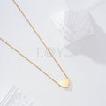 Collar con corazón acero