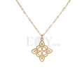 Collar nudo bruja acero