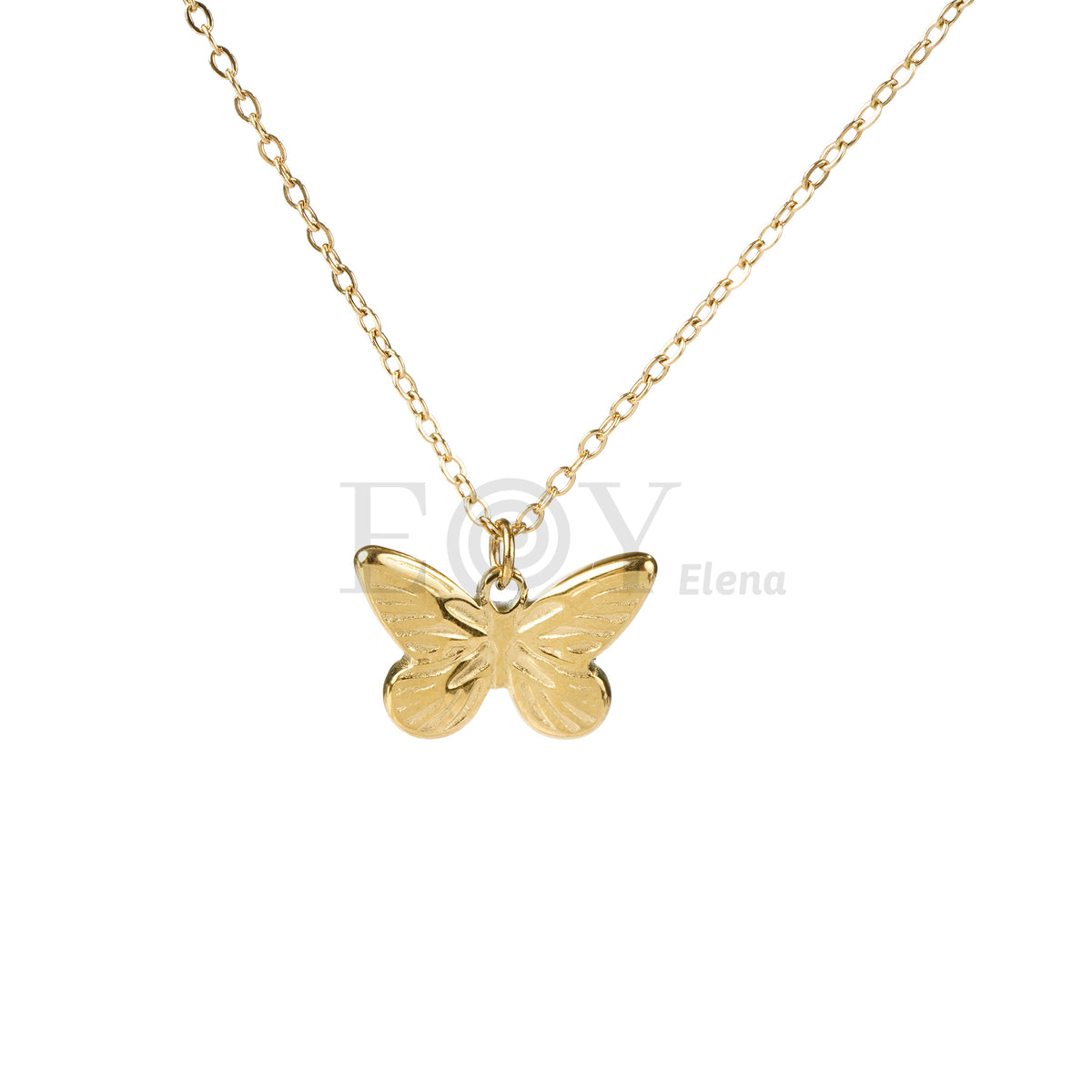 Collar mariposa acero
