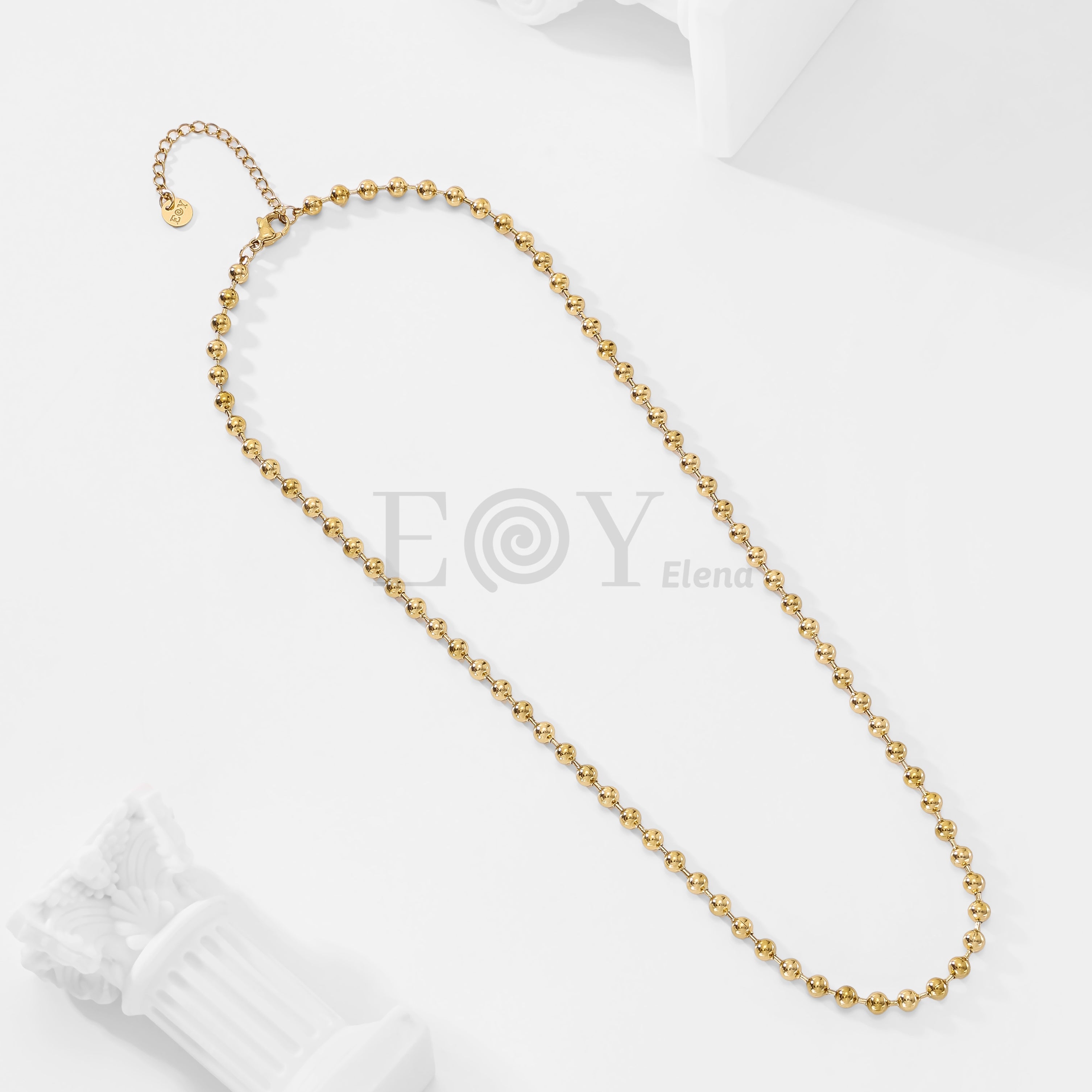 Collar cadena bolas
