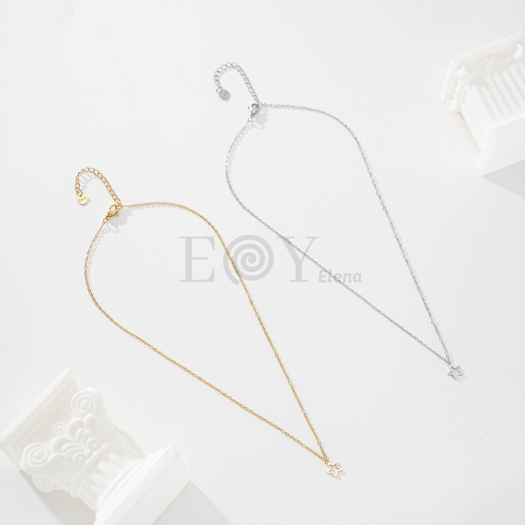 Collar estrella hueca