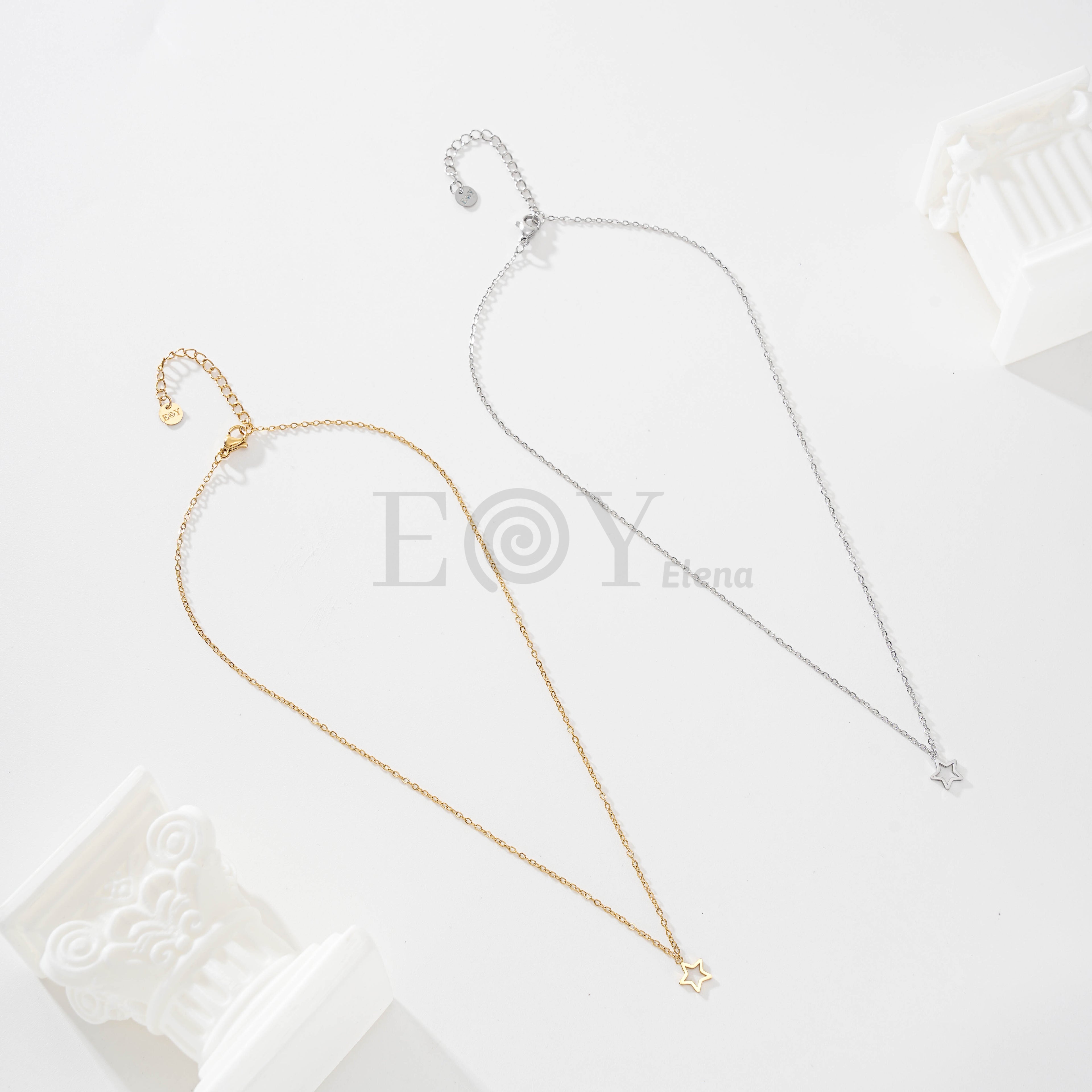 Collar estrella hueca