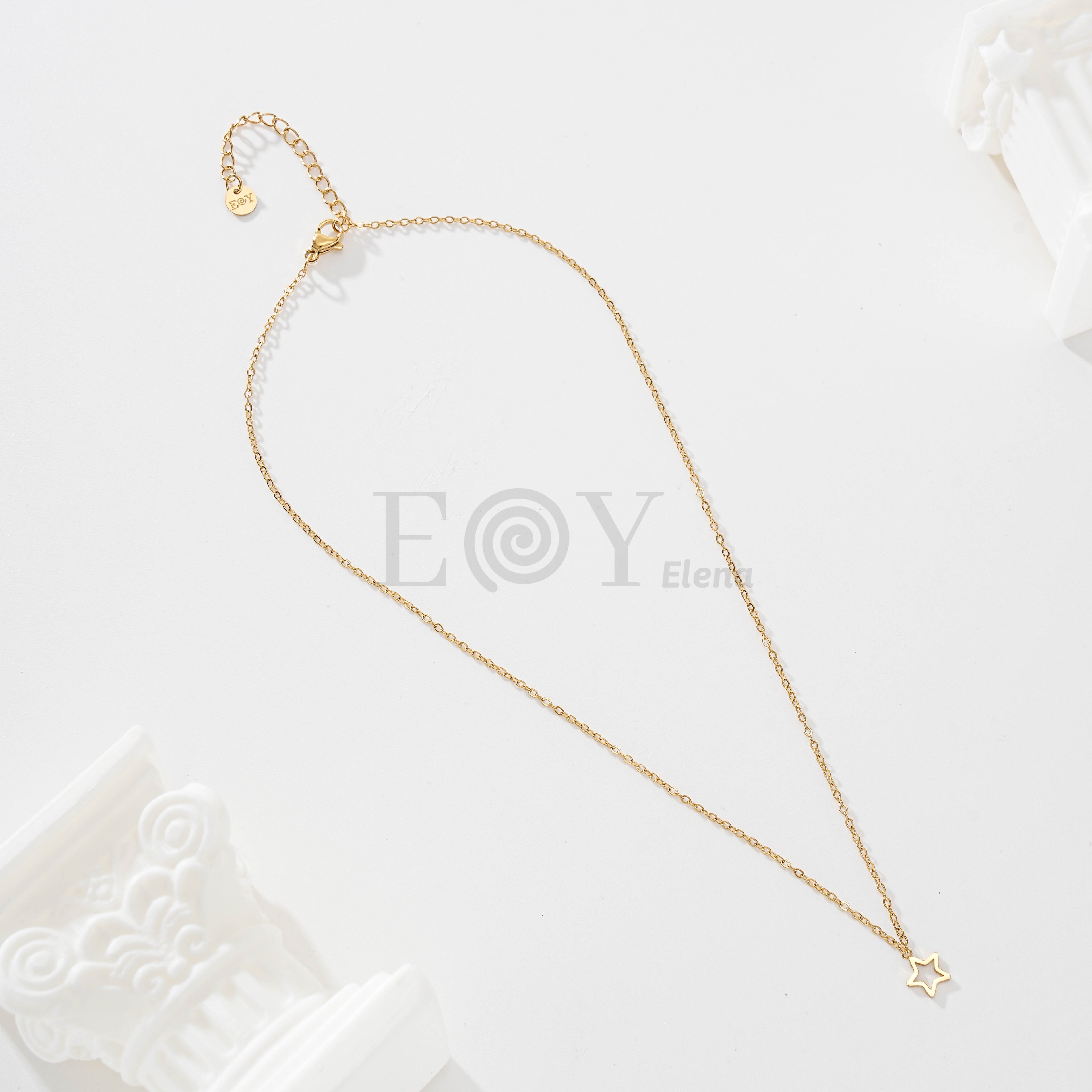 Collar estrella hueca