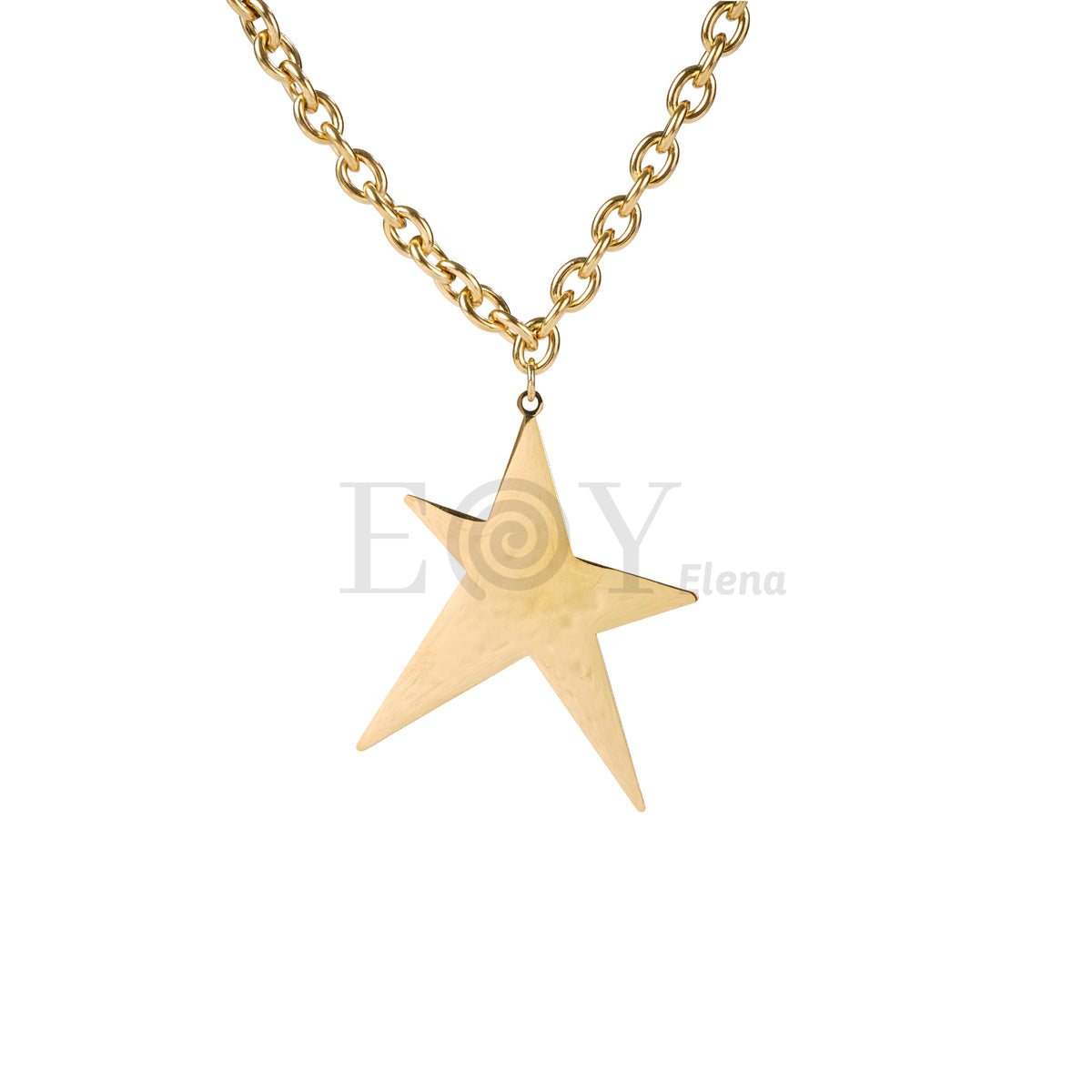 Collar estrella acero