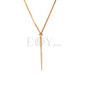 Collar cadena plana y bola acero