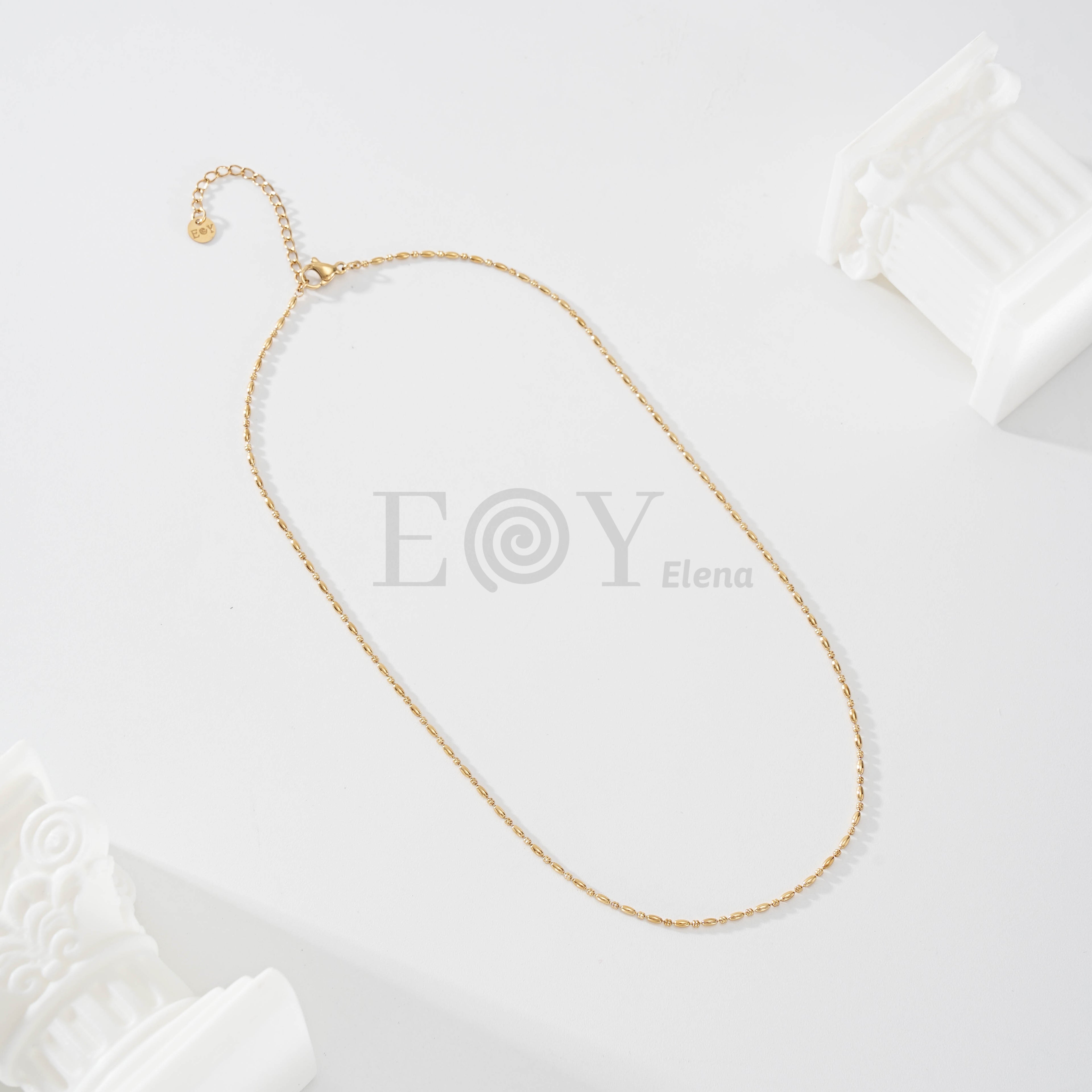 Collar cadena de bolas