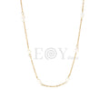 Collar con perlas acero