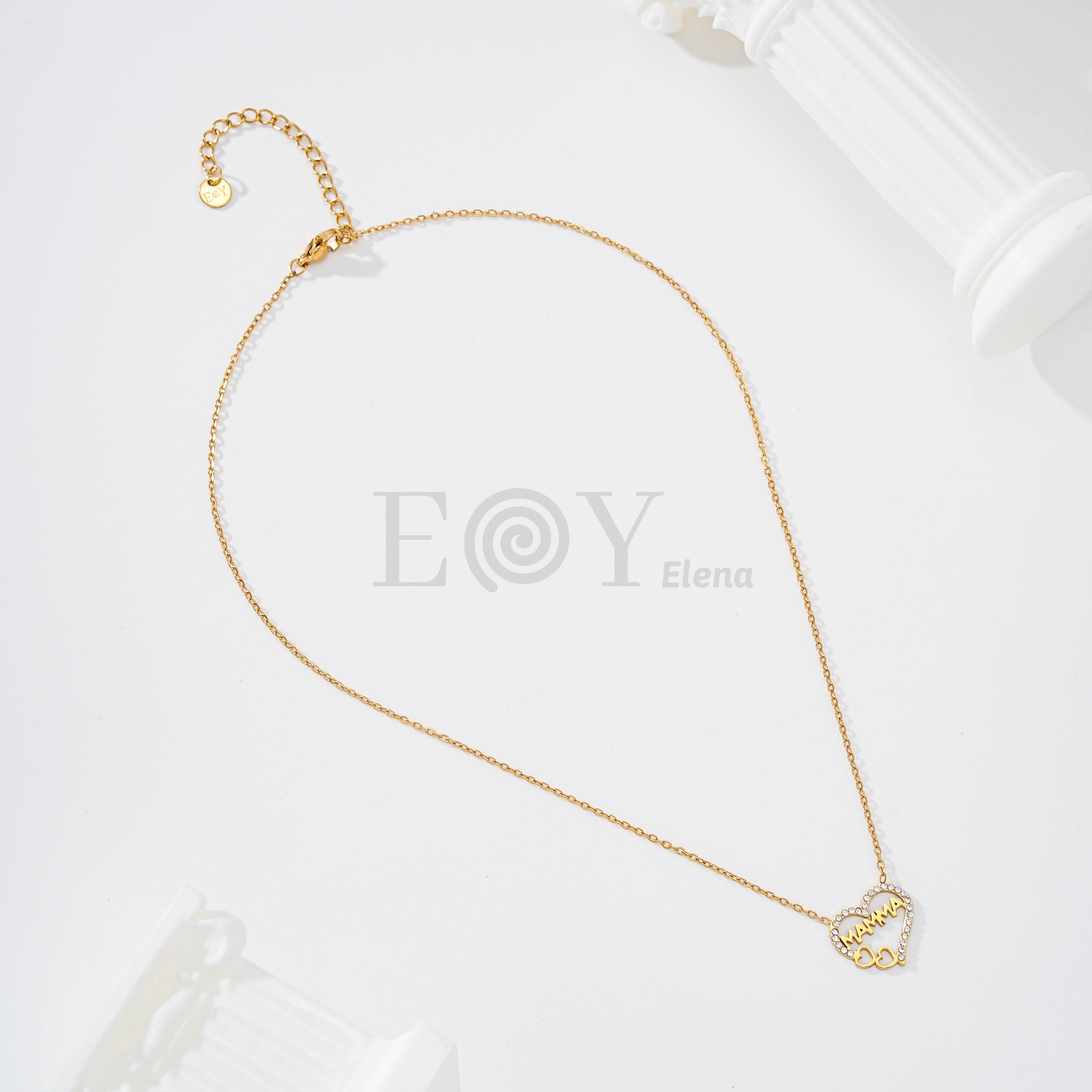 Collar mamá con circonitas
