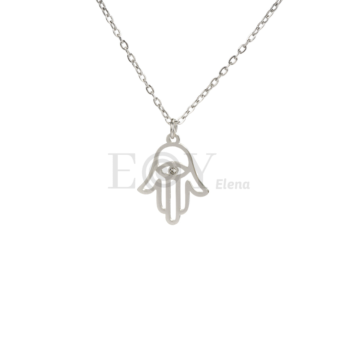 Collar mano de Fátima acero