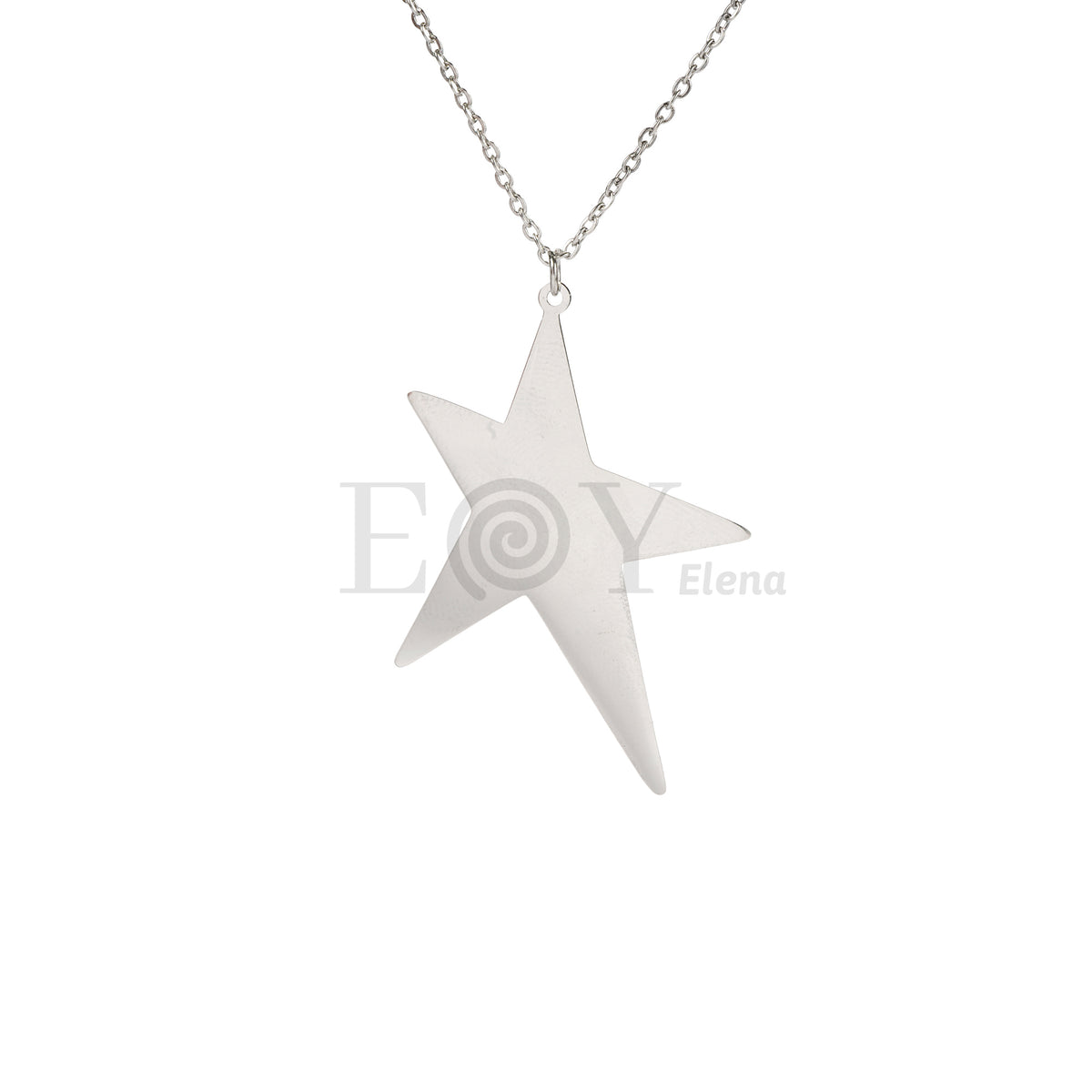Collar estrella acero