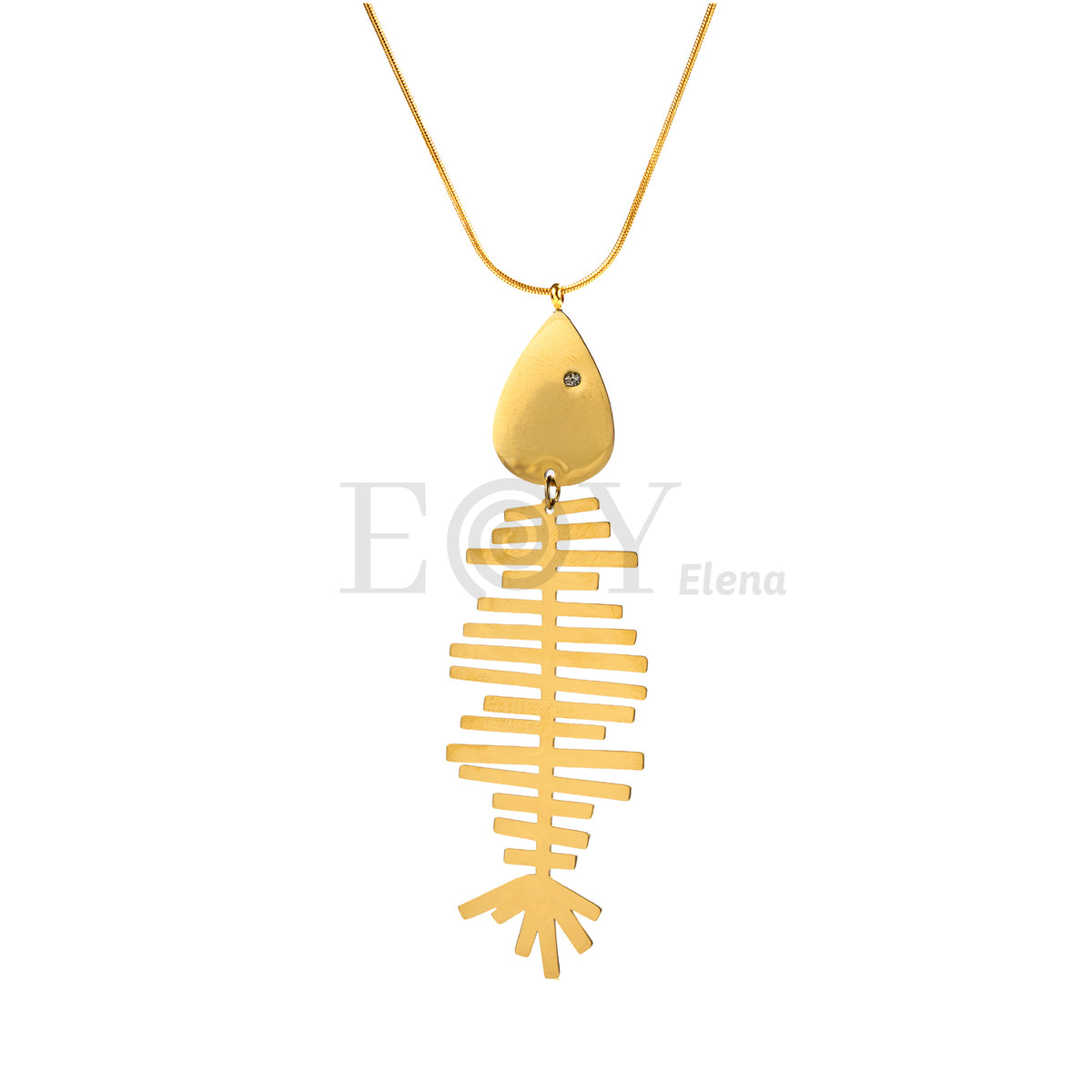 Collar pez espiga acero