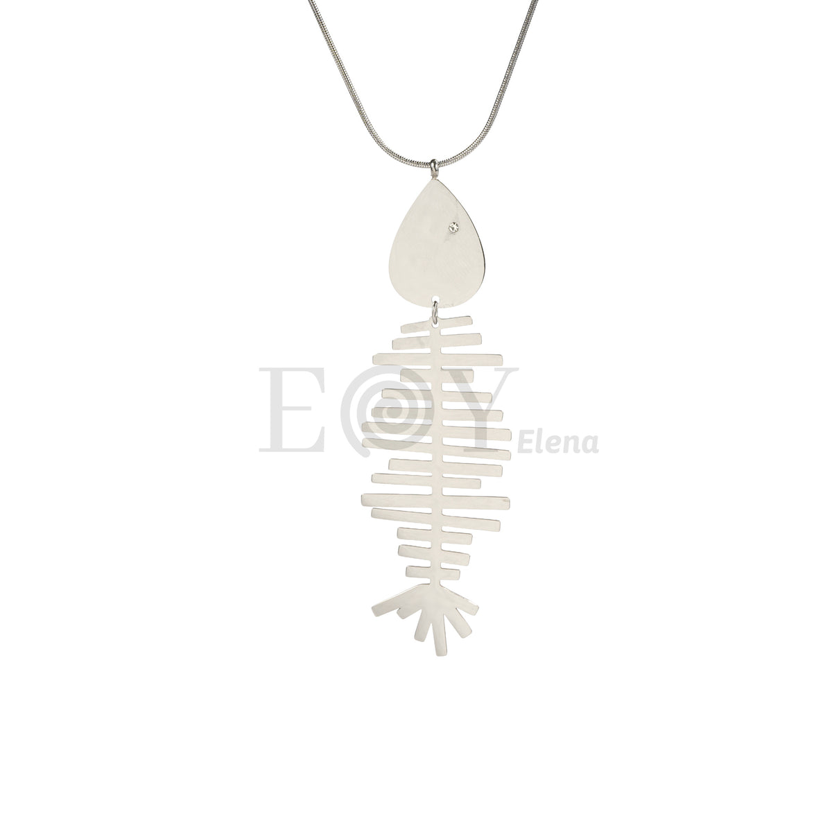 Collar pez espiga acero