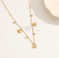 Collar conchas con circonitas