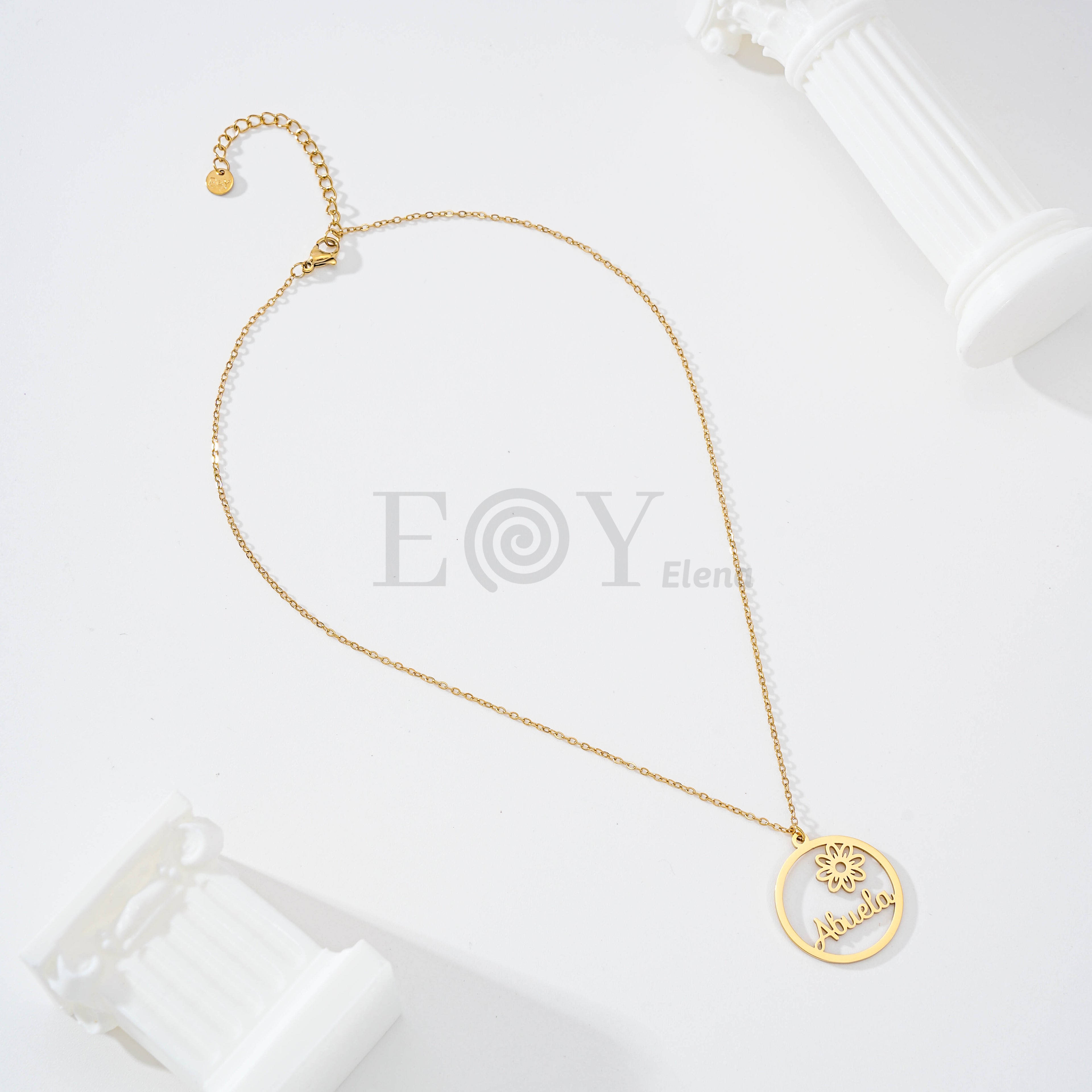 Collar mamá con flor