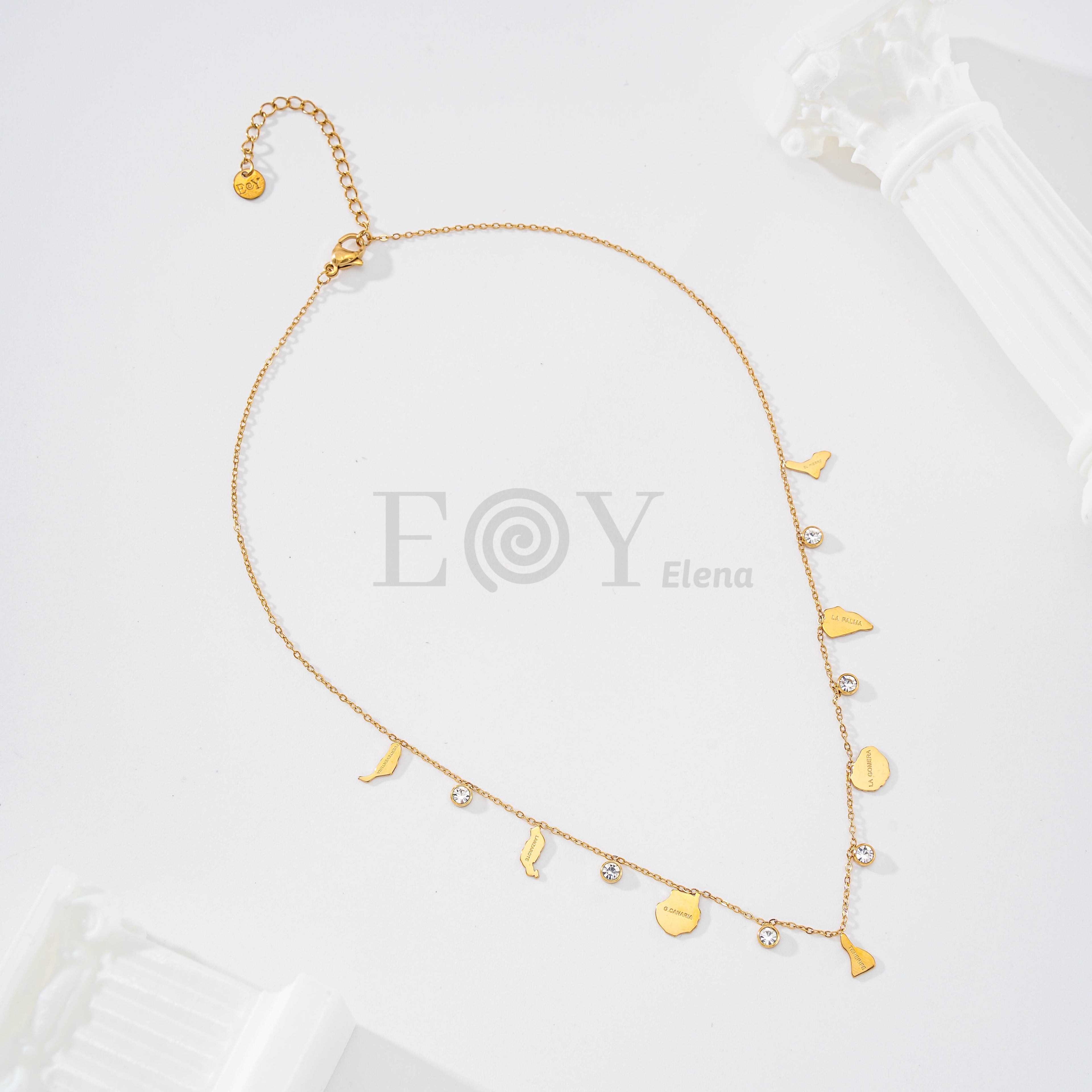Collar Islas Canarias de Acero Inoxidable