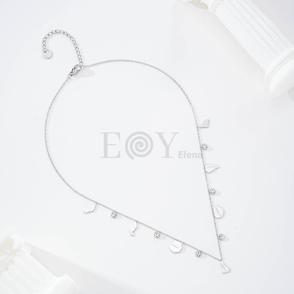 Collar Islas Canarias de Acero Inoxidable