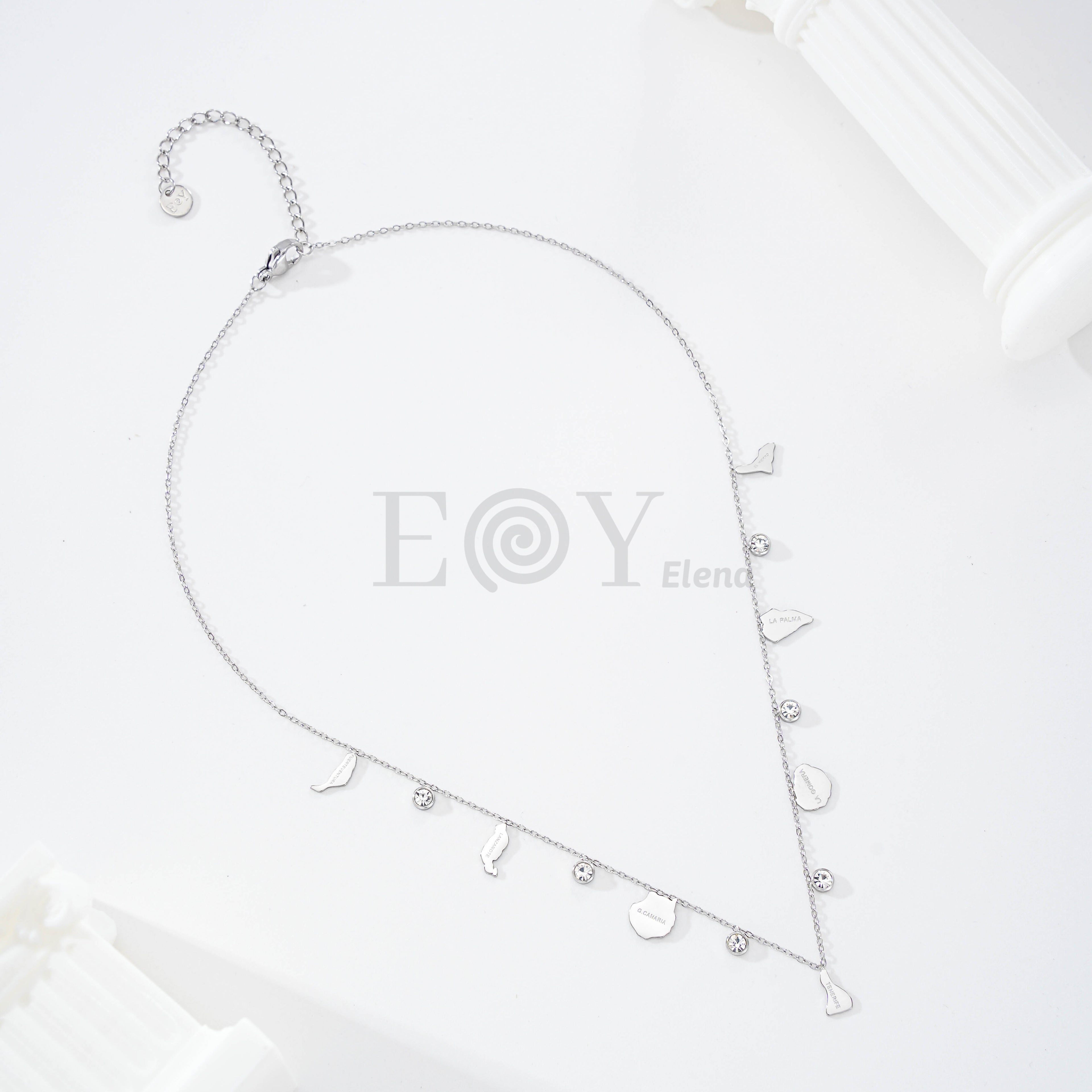 Collar Islas Canarias de Acero Inoxidable