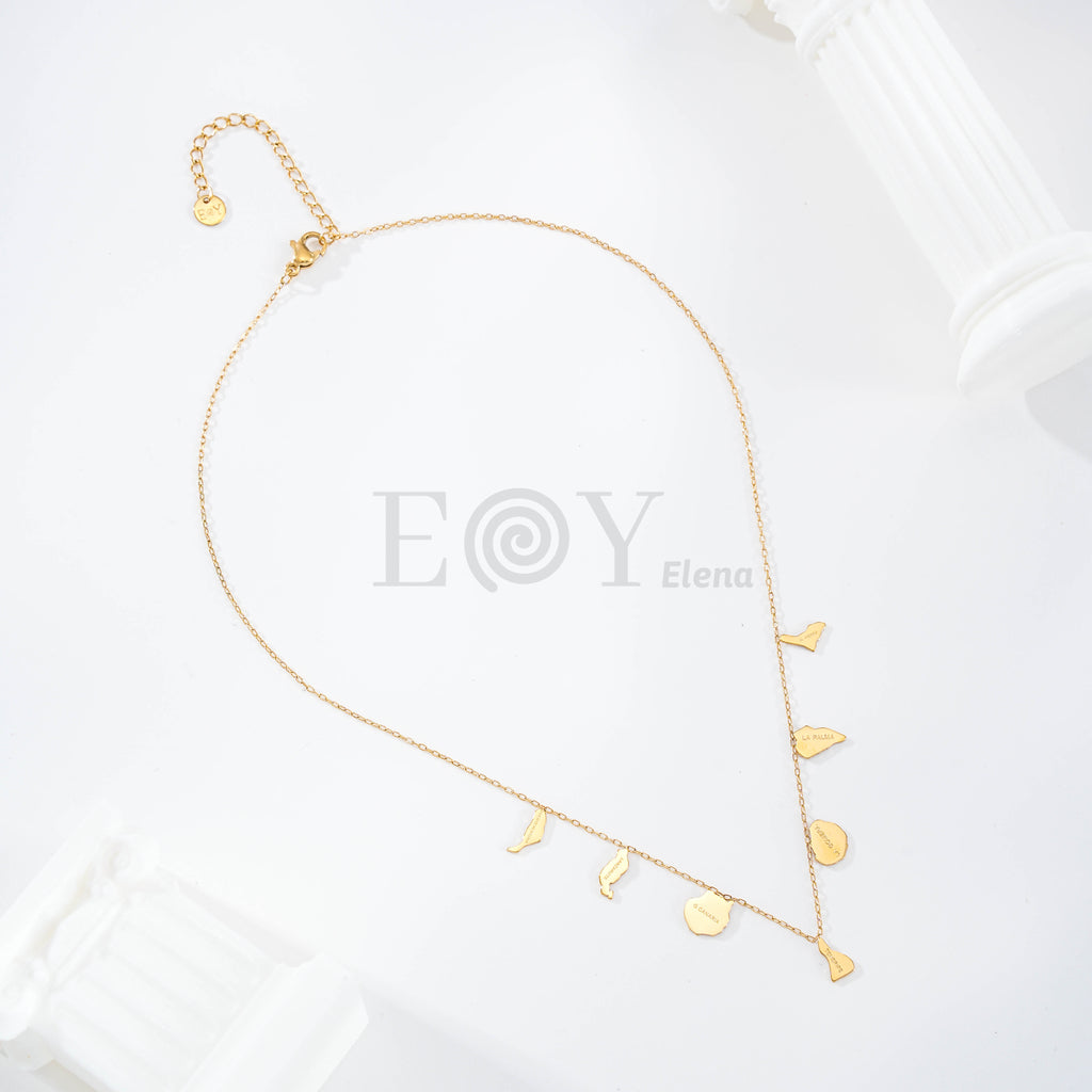 Collar Islas Canarias de Acero Inoxidable