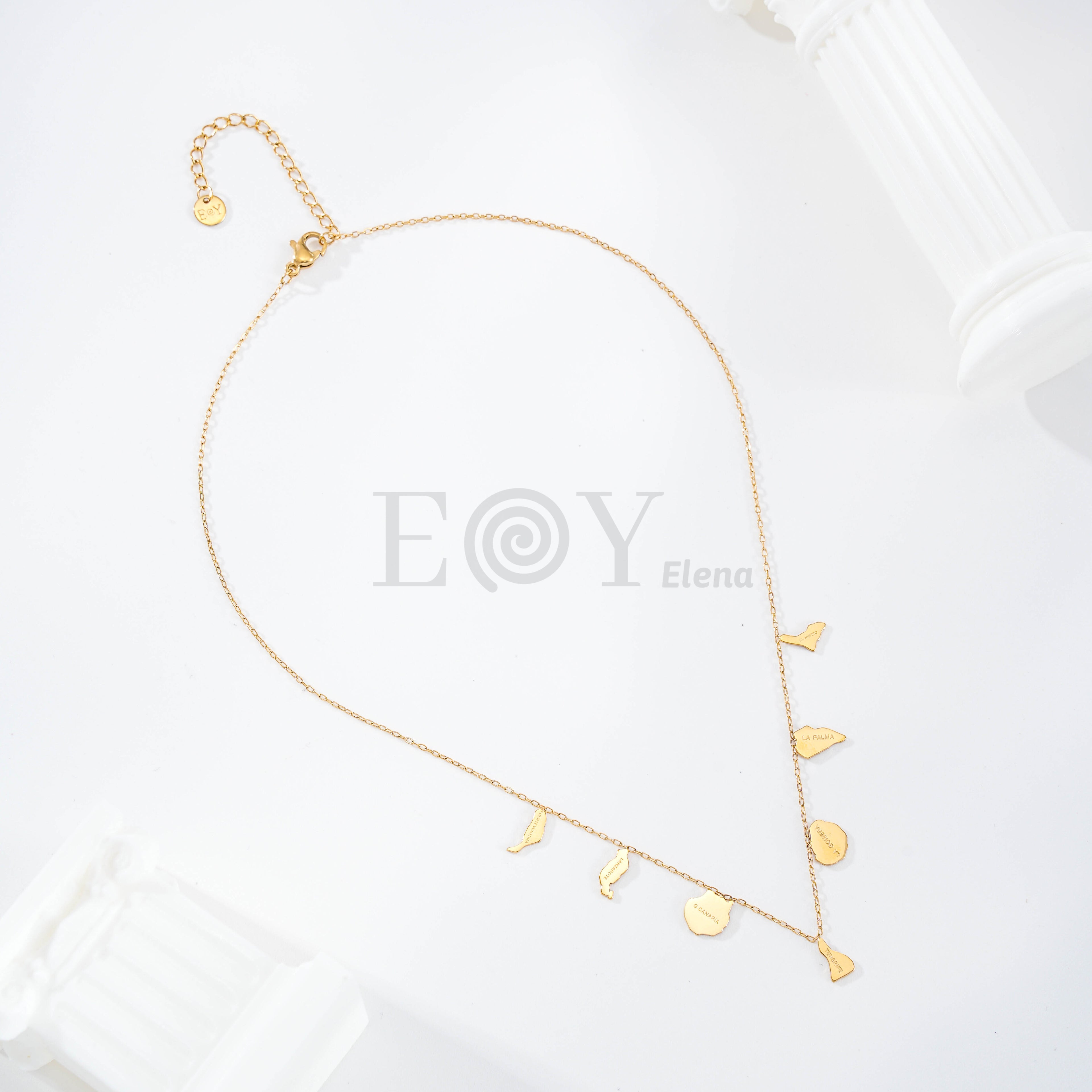 Collar Islas Canarias de Acero Inoxidable